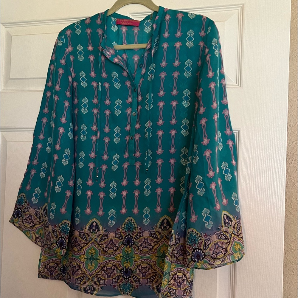 Robert Graham Blouse / Swimsuit Cover-up 👙